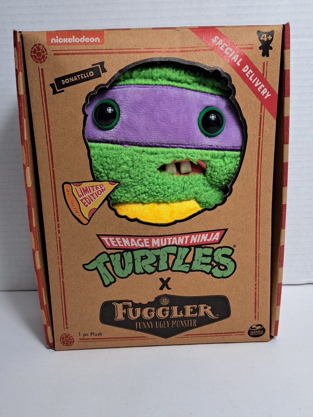 Fuggler Teenage Mutant Ninja Turtles Donatello Plush Limited Edition 9" NIB